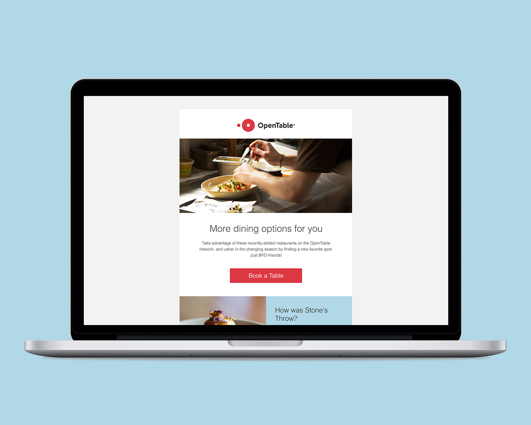 OpenTable - Consumer Email Redesign